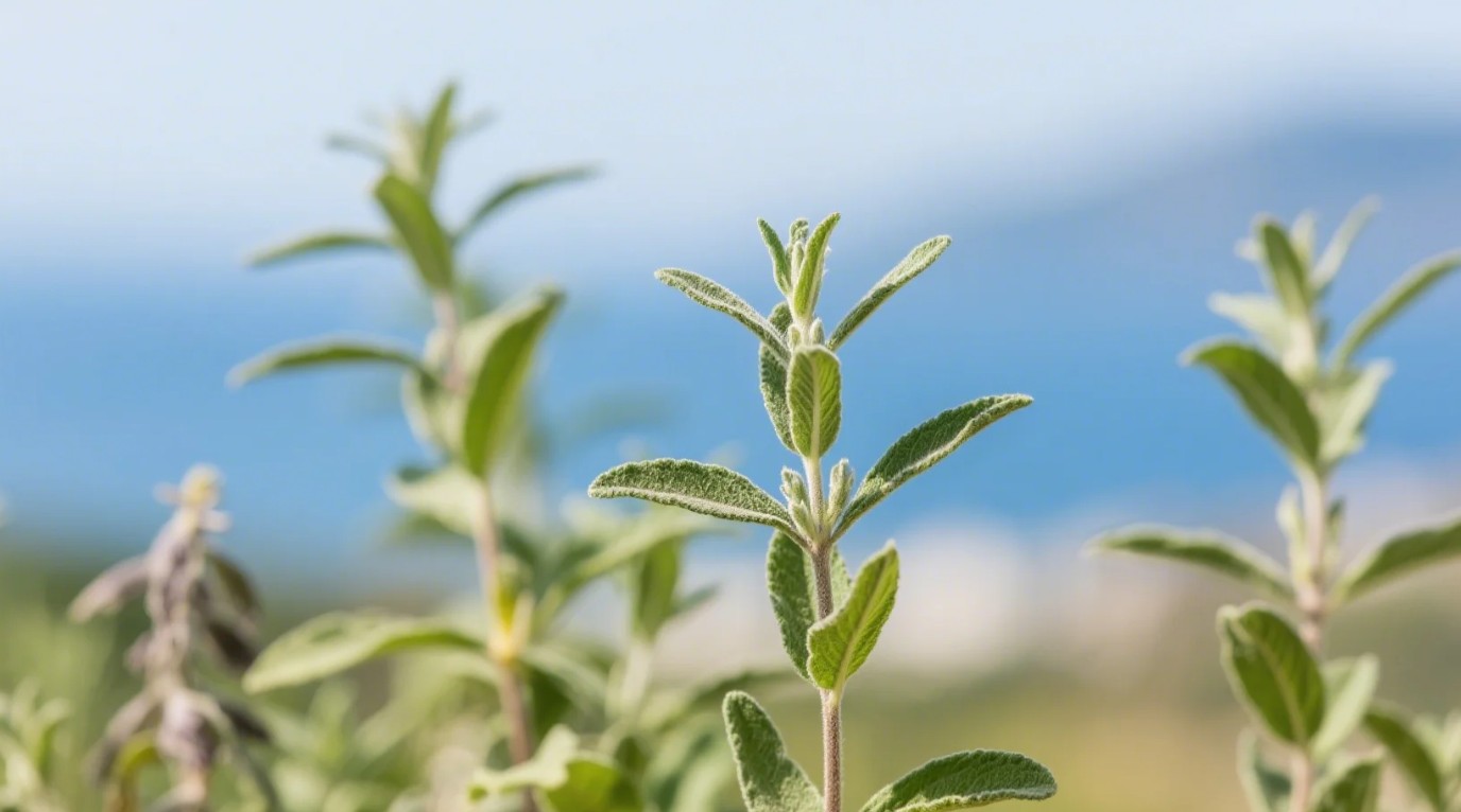 Ada çayı (Salvia officinalis) Akdeniz bölgesine özgü aromatik bir bitkidir